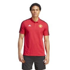 Adidas Polo MANCHESTER UNITED 3-Stripes red Velikost: M