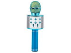 Verk 01377 Karaoke Bluetooth mikrofon, 1800mAh modrá