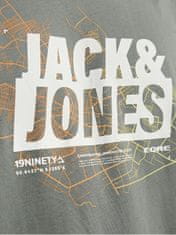 Jack&Jones Pánské triko JCOMAP Regular Fit 12252376 Agave Green (Velikost L)