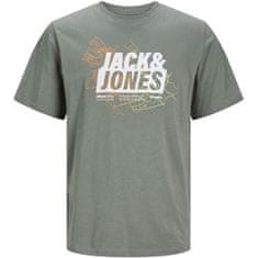 Jack&Jones Pánské triko JCOMAP Regular Fit 12252376 Agave Green (Velikost L)