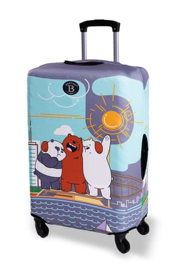 BERTOO Obal na cestovní kufr BERTOO - Bears mentol velikost M