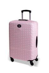 BERTOO Obal na cestovní kufr BERTOO - Růžové puntíky velikost M