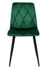 TZB Čalouněná jídelní židle MADISON samet zelená