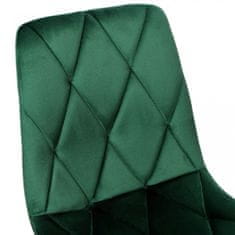 TZB Čalouněná jídelní židle MADISON samet zelená