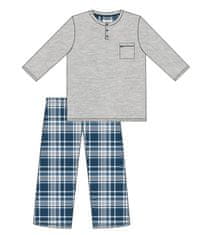 Cornette Pánské pyžamo + Ponožky Gatta Calzino Strech, melanž, XL