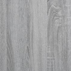 Vidaxl Psací stůl šedý sonoma 100 x 45 x 76 cm kompozitní dřevo a ocel