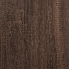 shumee Kuchyňský regál hnědý dub 90x40x84 cm kompozitní dřevo a kov