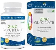 Nordic Naturals NORDIC NATURALS glycinát zinečnatý 20 mg, 60 tobolek 12015
