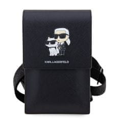 Karl Lagerfeld & Choupette NFT peněženková taška na telefon Černá