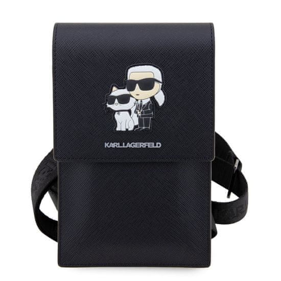 Karl Lagerfeld & Choupette NFT peněženková taška na telefon Šedá
