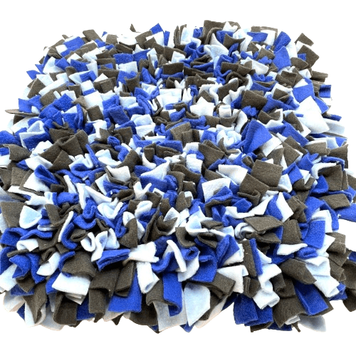 Guden Čmuchací kobereček EXTRA HUSTÝ sv.modrá/královská modrá/tm.šedá (45x45cm)