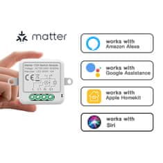 BOT Smart WiFi spínač Matter SB14 Tuya, dvoutlačítkový