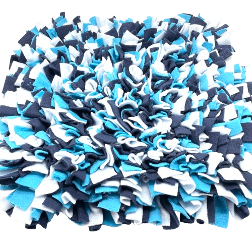 Guden Čmuchací kobereček EXTRA HUSTÝ 3odstíny modré (45x45cm)