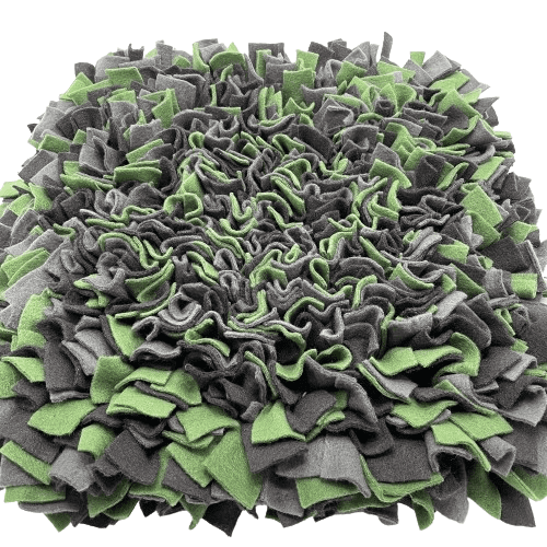 Guden Čmuchací kobereček EXTRA HUSTÝ zelená/šedá/tm.šedá (45x45cm)