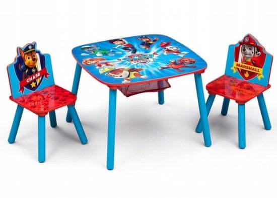 bHome Dětský stůl s židlemi Tlapková Patrola záchranáři