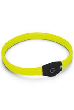 Karlie Obojek Visio Light LED USB nabíjecí žlutý 65cm KAR