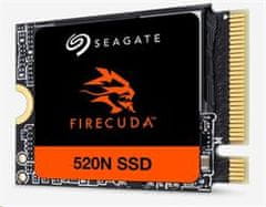 Seagate SSD FireCuda 520N 1.024TB M.2 2230-S2 PCIe Gen4 x4 NVMe 1.4, 3D TLC, Read/Write: 4800/4700 MBps, IOPS 800K/900K