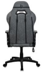 herní židle TORRETTA Soft Fabric v2/ látkový povrch/ šedá popelavá