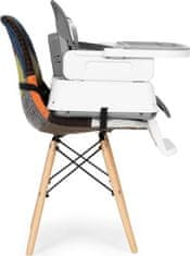 EcoToys Jídelní židlička 3v1 šedá