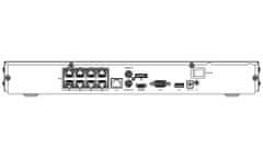 HiLook NVR-208MH-C/8P(D)/ pro 8 kamer/ 8x PoE/ rozlišení 8Mpix/ HDMI/ VGA/ 2x USB/ LAN/ 2x SATA/ Kov