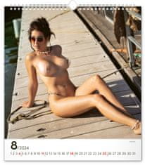 Presco Group Nástěnný kalendář Hot Women 2024, 30 × 34 cm DE