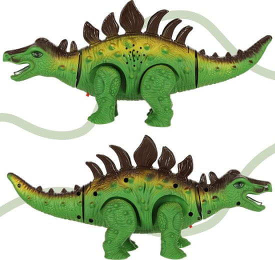 KIK Chodící Dinosaurus Stegosaurus se světly a zvuky