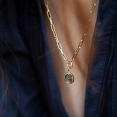 Decadorn Stylový pozlacený náhrdelník s perletí Chunky