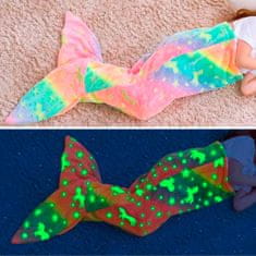 Netscroll Přikrývka ve tvaru ocasu mořské panny pro děti, MermaidBlanket