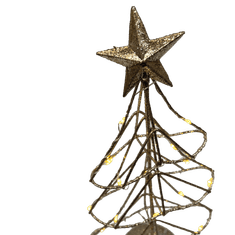 PRODEX Stromek s hvězdou LED zlatý 30 cm