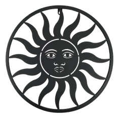 PRODEX Slunce kov černé menší 38 cm