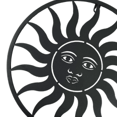 PRODEX Slunce kov černé menší 38 cm