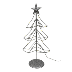 PRODEX Stromek s hvězdou LED stříbrný 30 cm