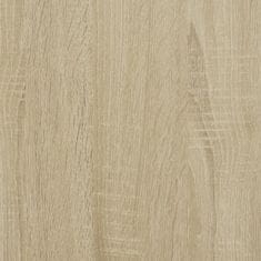 shumee Knihovna dub sonoma 100 x 26 x 180 cm kompozitní dřevo a kov