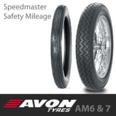 Avon Motocyklová pneumatika Safety Mileage AM7 MKII, Speedmaster AM6 3.25"/ R19 54S TT Speedmaster AM6 - přední