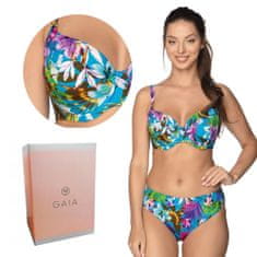 Gaia Plavky měkká podprsenka Bahama 021 modré květy 100E