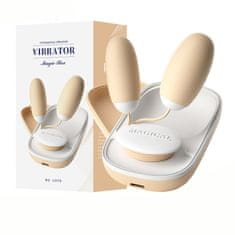 Vibrabate Dvojité vibrační vajíčko, dobíjecí s usb kabelem anální/vaginální stimulace