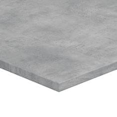 Vidaxl Police na knihy 4 ks betonově šedé 100 x 40 x 1,5 cm kompozit