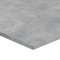 Vidaxl Police na knihy 4 ks betonově šedé 100 x 50 x 1,5 cm kompozit