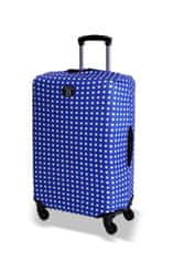 BERTOO Obal na cestovní kufr BERTOO - Modré puntíky velikost XL-XXL