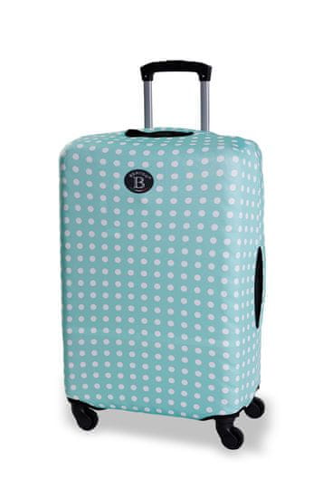 BERTOO Obal na cestovní kufr BERTOO - Zelené puntíky velikost XL-XXL