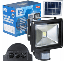 Bass LED reflektor 20W s pohybovým senzorem a solárním panelem BP-5901