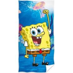 Carbotex Dětská plážová osuška veselý SpongeBob