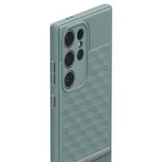 Spigen Silikonový obal na Samsung Galaxy S24 ULTRA Spigen Parallax Green