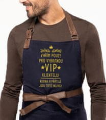 Kariban Vtipná zástěra na vaření EXCLUSIVE - Vařím pouze pro vybranou VIP klientelu Barva: Černošedá