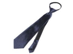 Kraftika 1ks (31 cm) modrá tmavá saténová párty kravata