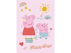 BrandMac Růžová dětská deka Peppa Pig