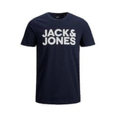 Jack&Jones Plus Pánské triko JJELOGO Regular Fit 12158505 Navy Blazer (Velikost 8XL)