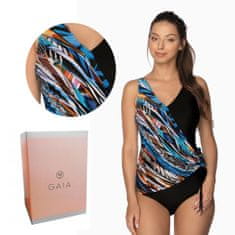 Gaia Jednodílné plavky Curacao 022 černé vícebarevné 100E