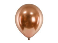 PartyDeco Saténové balónky měděné 30cm 50ks