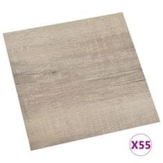 Vidaxl Samolepicí podlahové desky 55 ks PVC 5,11 m² taupe